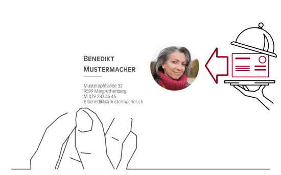 Visitenkarten 1-seitig mit Vollservice