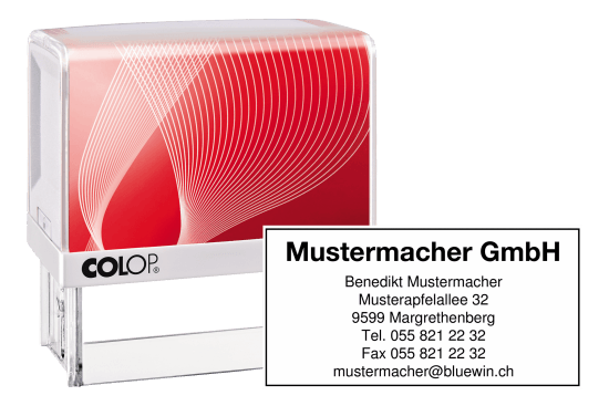 Textstempel rechteckig