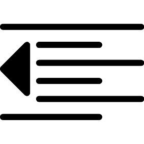 Einrückung verkleinern