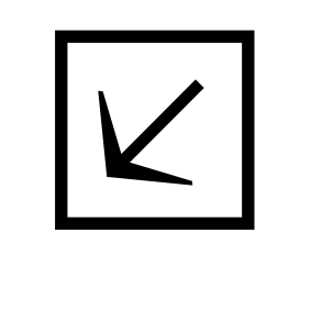 Pfeil quadratisch 106