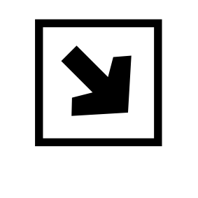 Pfeil quadratisch 120