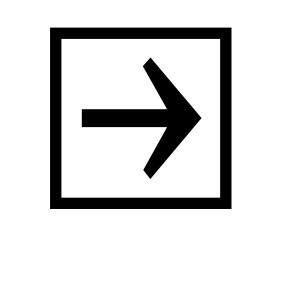 Pfeil quadratisch 086