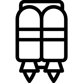Raketen-Rucksack