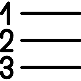 Nummerierte Liste