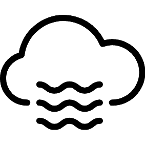 Bewölkter Nebel