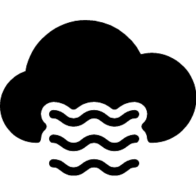 Bewölkter Nebel