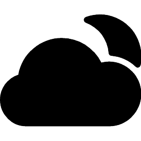 Bewölkte Nacht