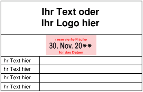 Buchhaltungsstempel   – selber gestalten und bestellen mit Vorlagen 