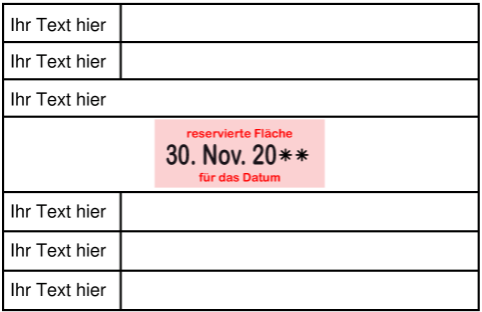 Vorlage wählen: 5160