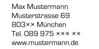 Holzstempel 60×30 mm: Vorlage 955