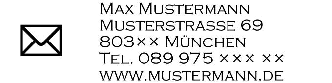 Holzstempel 120×30 mm: Vorlage 961