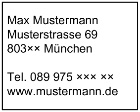 Holzstempel 50×40 mm: Vorlage 970