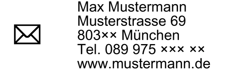 Holzstempel 140×40 mm: Vorlage 979
