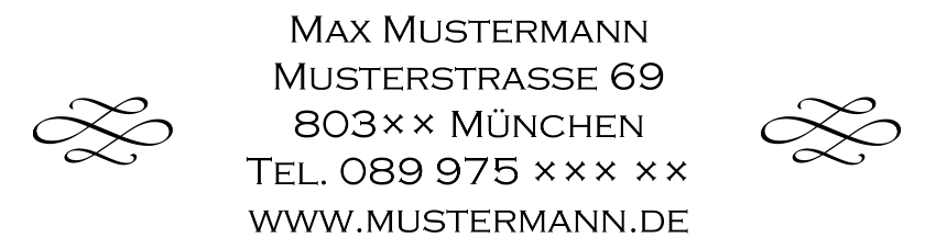 Holzstempel 150×40 mm: Vorlage 980