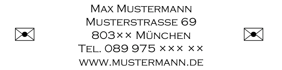 Holzstempel 160×40 mm: Vorlage 981