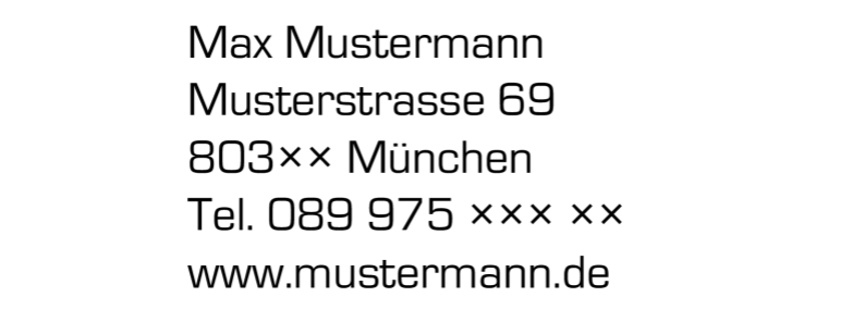 Holzstempel 140×50 mm: Vorlage 995