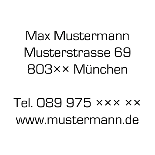 Holzstempel 90×90 mm: Vorlage 1054